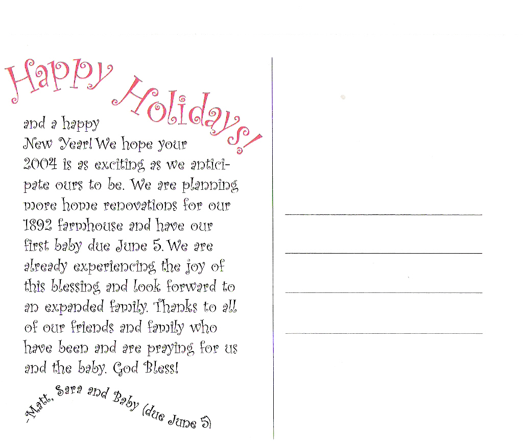 Ideas for Christmas letters | Sara Mason